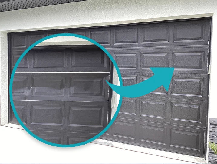 Professional garage door panel replacement service in Treasure Coast by Holt's Reliable Garage Door Repair.
